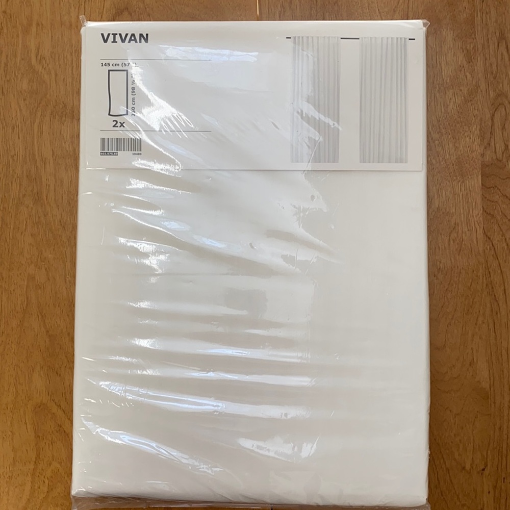 Ikea white sheer curtains